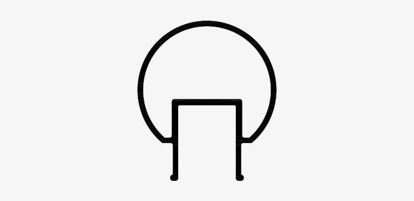 500r Small Circular Hand Rail - Line Art, transparent png #3672541