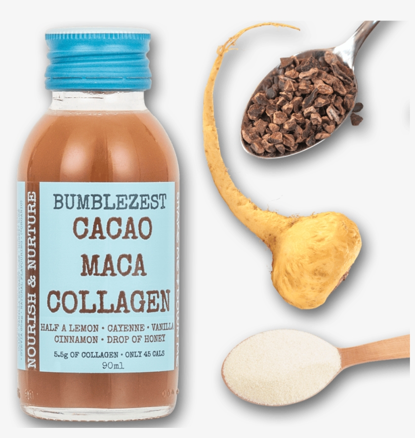 Nourish - Bumblezest Nourish & Nurture Cacao Maca & Collagen, transparent png #3672772