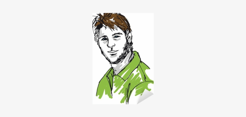 Sketch Of Handsome Man Face - Sketch Handsome Man, transparent png #3672798