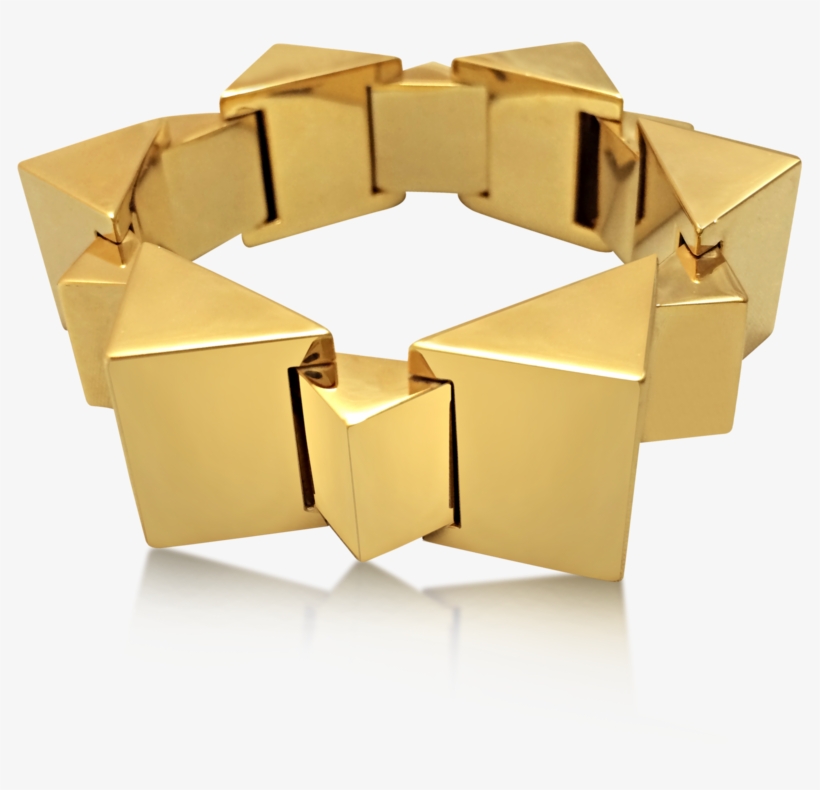 A Retro 14k Gold Faceted Link Bracelet, By Black, Starr, transparent png #3672907