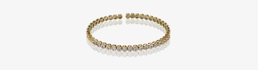 Diamond And Gold Bangle Bracelet B1003 - Simon G Lb2063 Diamond Garden Collection Bangle (metal, transparent png #3672979