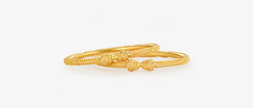 22ct Gold Jali Bauble Kada Bangles - Gold, transparent png #3673096