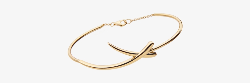 18k Yellow Gold Bangle - Body Jewelry, transparent png #3673163