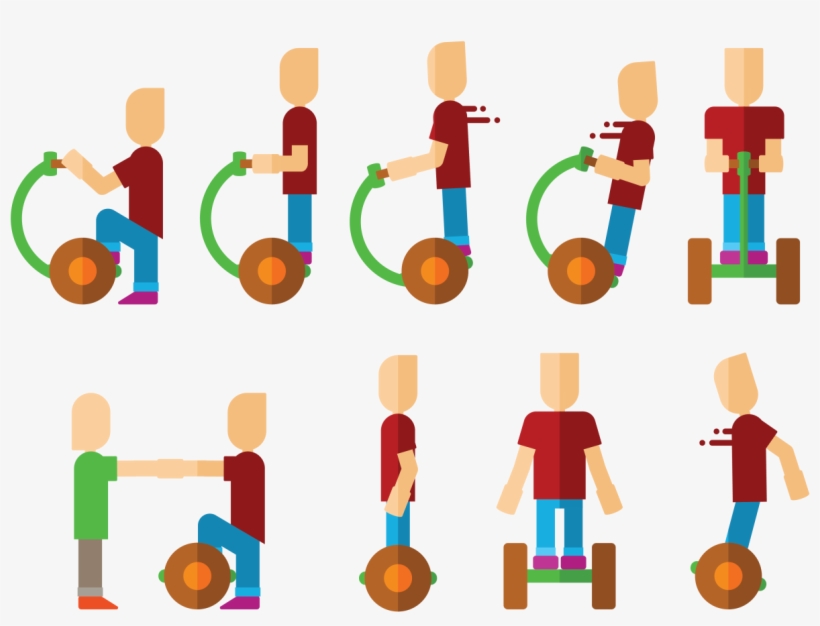 Segway Free Vector Art, transparent png #3674512