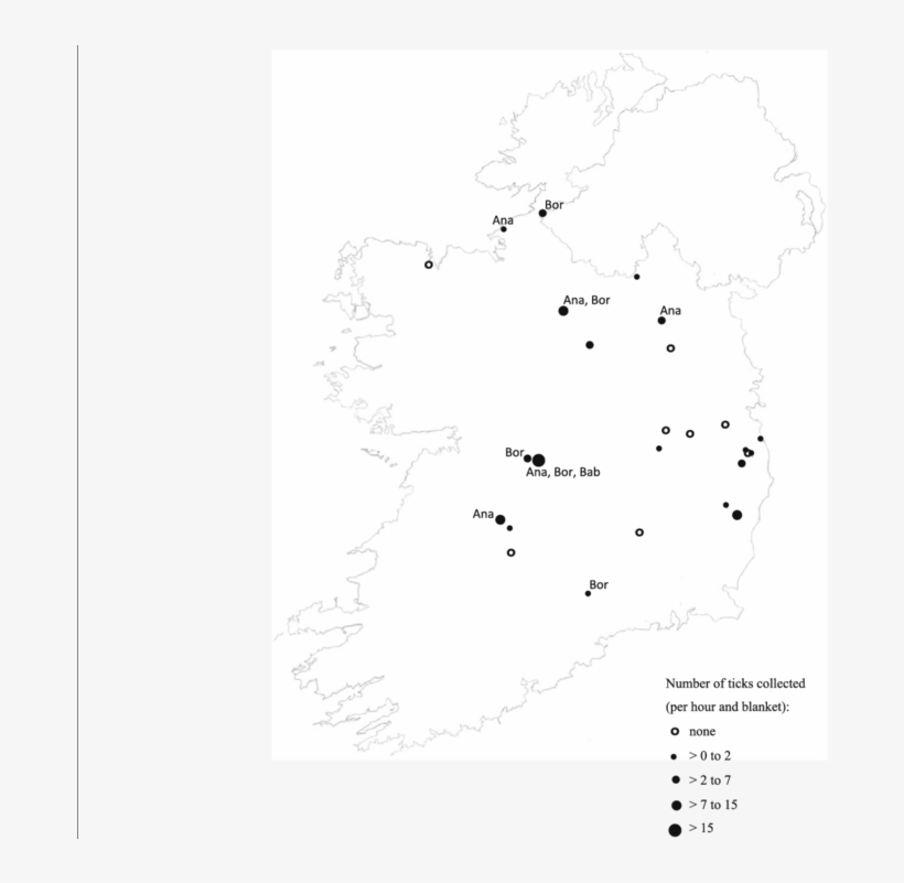 Tick Abundance And Presence Of Tick-borne Disease Agents - Map, transparent png #3674613