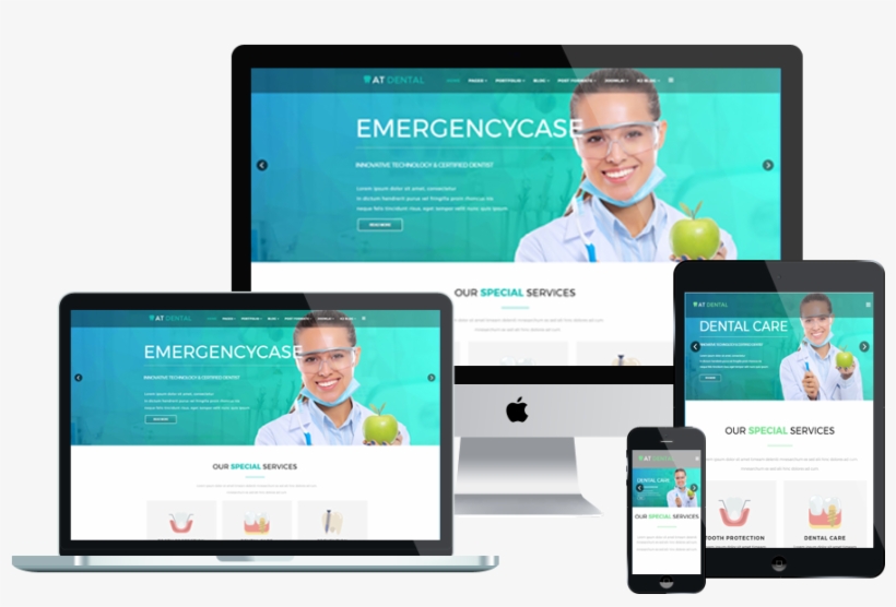 At Dental Free Responsive Joomla Template - Hotel & Booking Joomla Template, transparent png #3674776