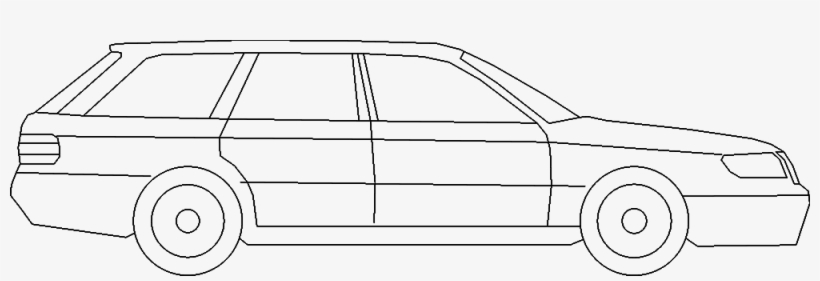 Audi A6 Seite 3d View - Line Art, transparent png #3675171