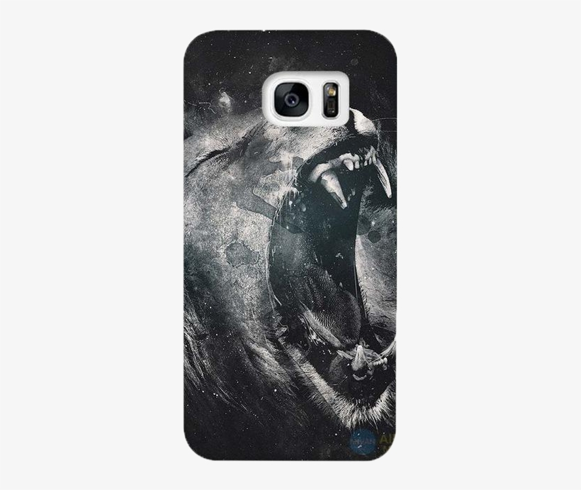 Roaring Lion - Lions Black And White Wallpapers Hd, transparent png #3675338