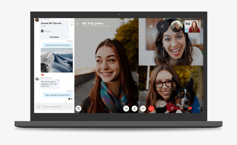 Skype 8 - - Skype 8.0 For Desktop, transparent png #3675645