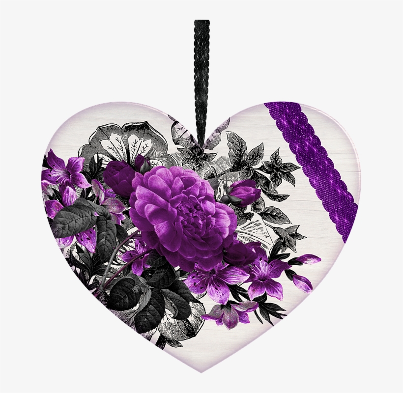 Heart, Flowers, Isolated, Love, Floral, Nostalgia - Birthday Wish For Your Soulmate, transparent png #3675904