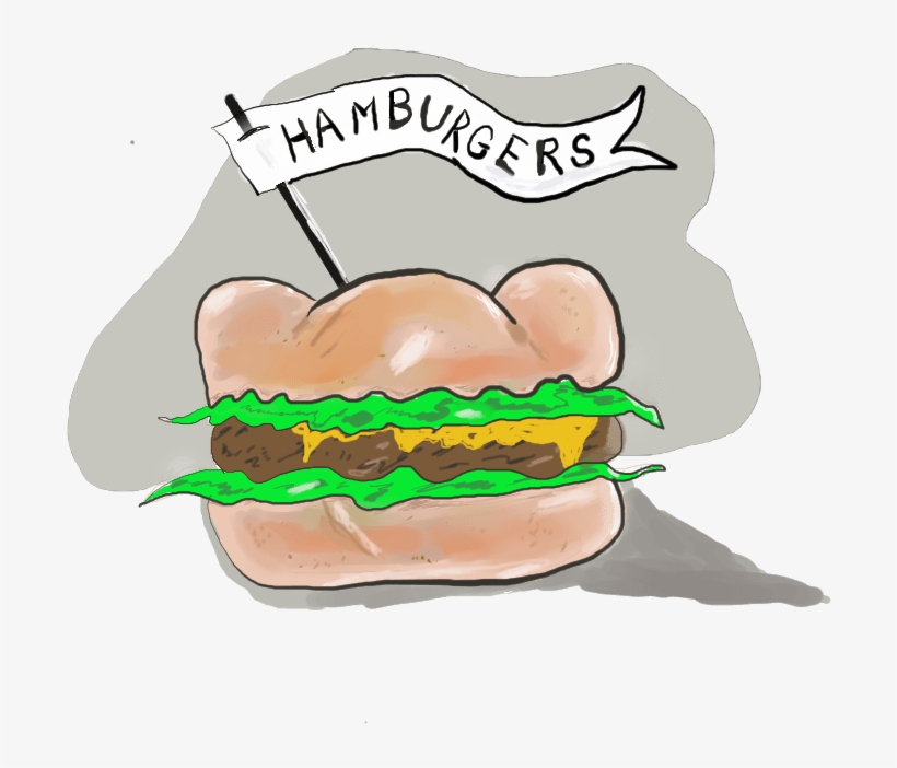 Fresh Off The Grill - Hamburger, transparent png #3676229