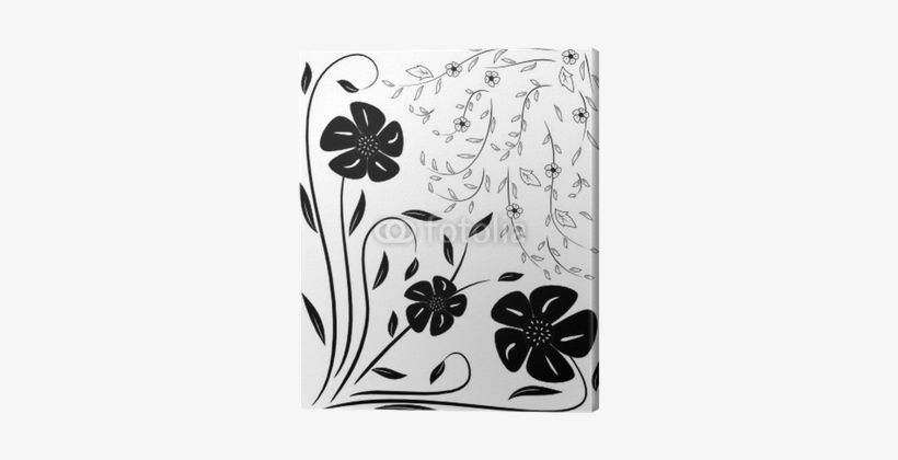 Black And White Flowers - Vector Graphics, transparent png #3676231