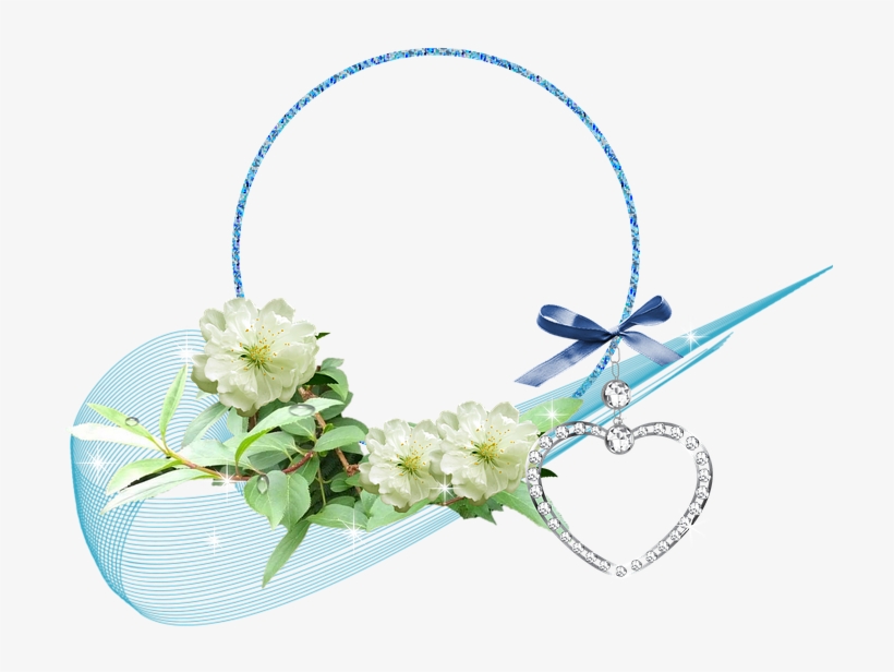 Cluster, Blue Wave, Parelhart, White Flowers - Birthday, transparent png #3676232