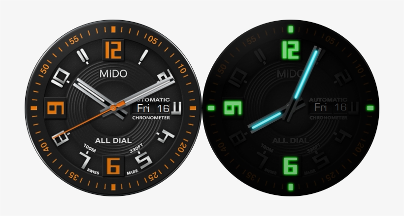 Mido All Dial - Mido 8340-8 Automatic Titanium Watch, transparent png #3676356