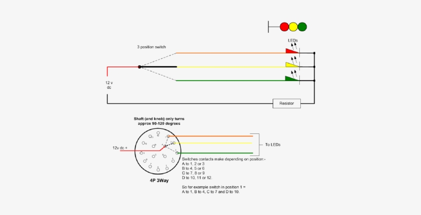 Resistance Of 8 Gauge Wire Simple Temco Flat Ribbon - Rotary Switch Pole Vs Position, transparent png #3676790