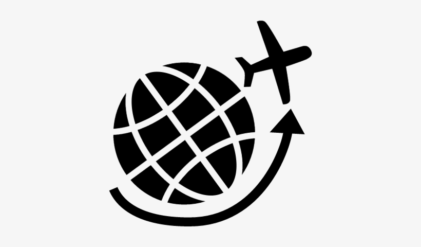 Airplane Flying Around Earth Grid Vector - Cellphone-mate Sc-polyh-72-yp-demo-kit Surecall Fusion4home, transparent png #3676815