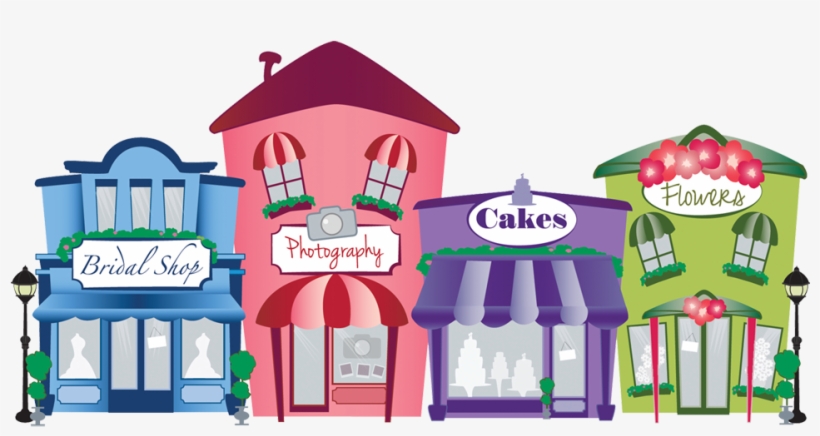 Building Clipart Wedding - Marketplace Clipart, transparent png #3677920