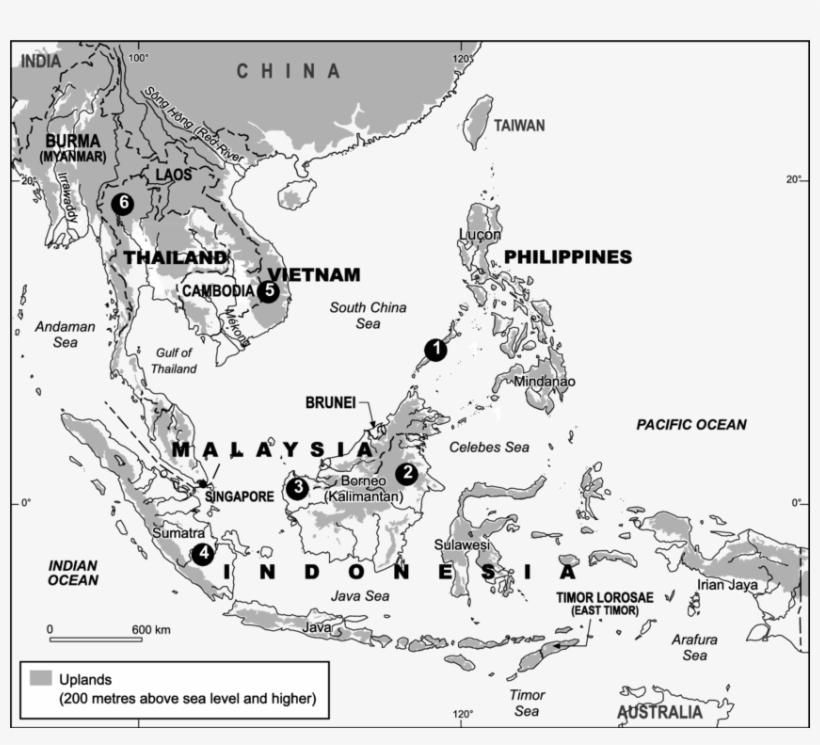 Location Of Case Studies In Southeast Asia - Université De Montréal, transparent png #3679111