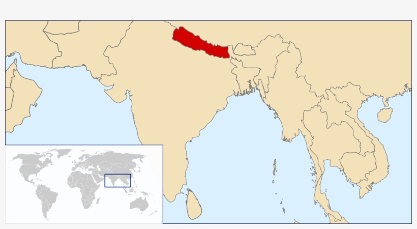 Myanmar/burma - Cambodia On World Map, transparent png #3679287