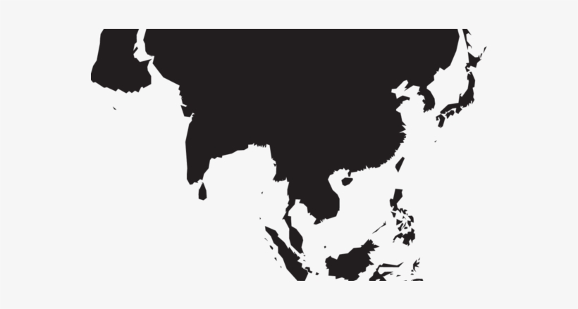 Asia Map China - Asia Pacific Gray Map, transparent png #3679378