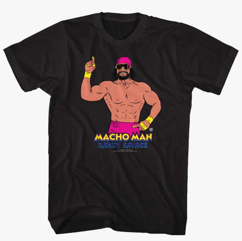 Illustrated Macho Man Randy Savage T-shirt - Tom Petty Gator Shirt, transparent png #3680223