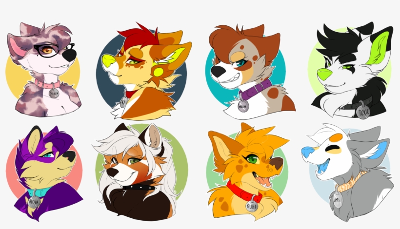 Furry Badge Headshot Base 195306 - Furry Headshot Badges, transparent png #3680359