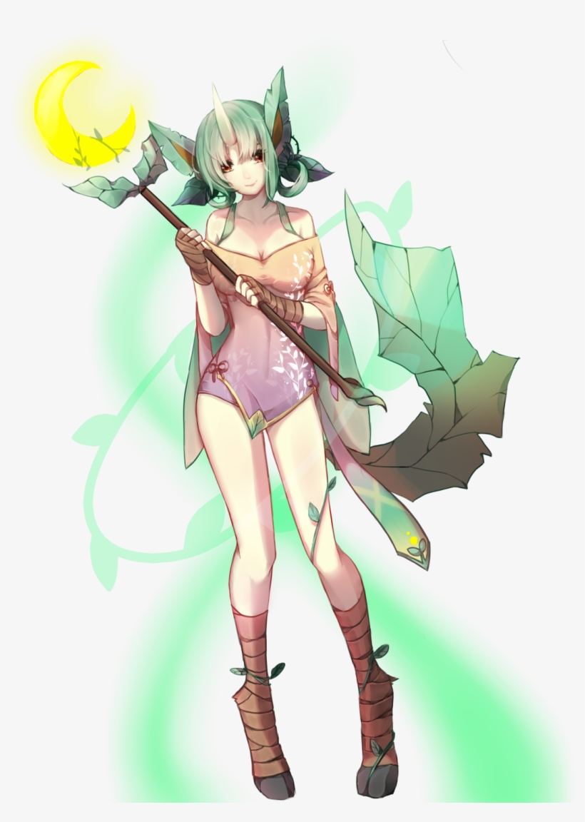 Leafeon As Soraka Fanart - Leafeon Fanart, transparent png #3680382