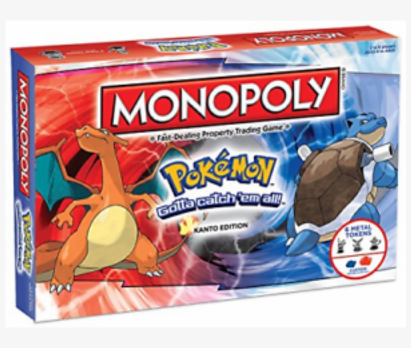 Brand Quality Fashion Winning Moves Mn101 000 Pokemon - Pokemon Monopoly Kanto Edition, transparent png #3680383