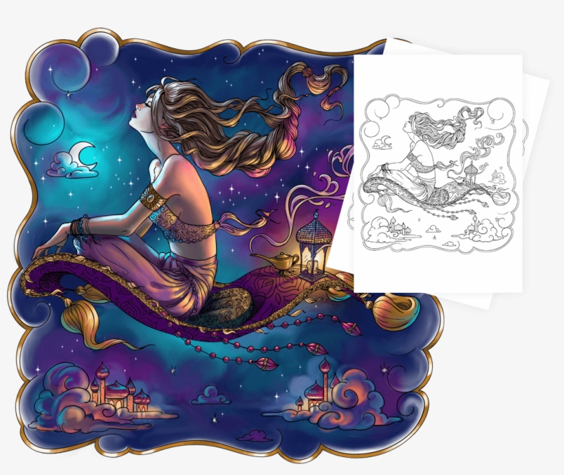 Previous Free Adult Coloring Page - Colored Pages, transparent png #3680535