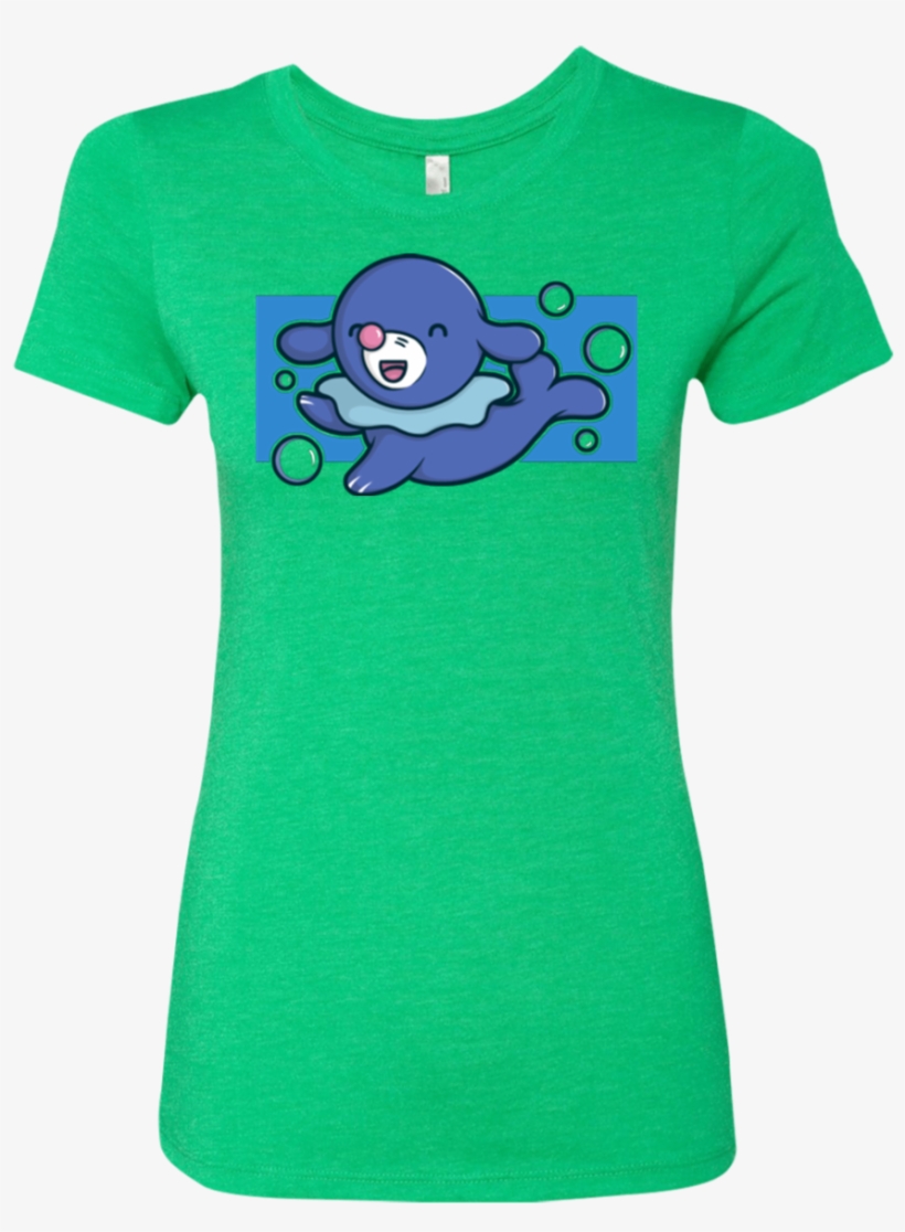 Super Cute Starter Popplio Women's Triblend T-shirt - T-shirt, transparent png #3680582