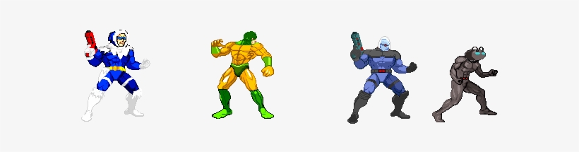 1 Captain Cold 2 Mirror Master 3 Mister Freeze 4 Black - Black Manta Mugen Sprites, transparent png #3680726