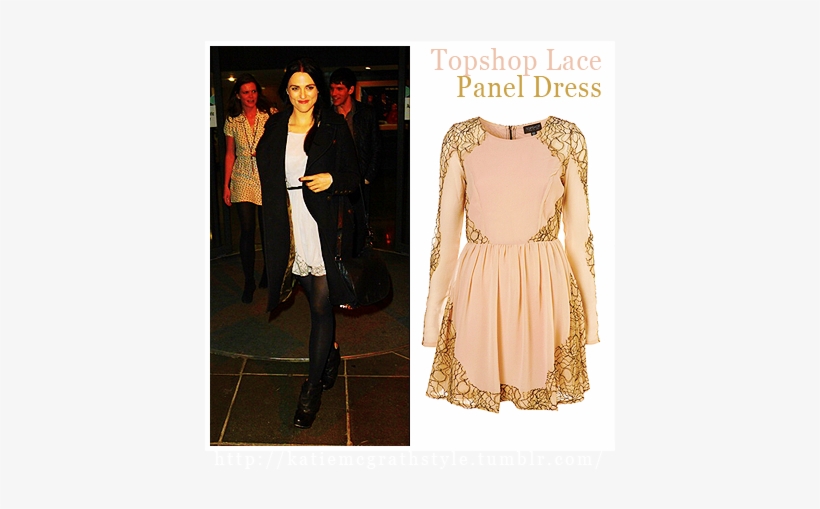 Topshop Lace Panel Dress - Katie Mcgrath, transparent png #3681003
