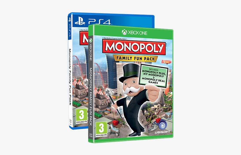 Holiday Game Night For A New Generation - Ubisoft Monopoly Family Fun Pack Xbox One Video Game, transparent png #3681254