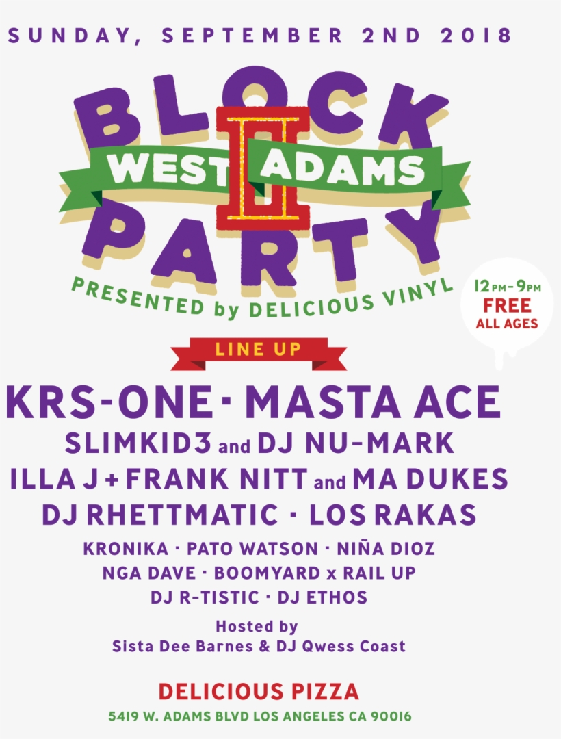 Afternoon Lineup - West Adams Block Party 2018, transparent png #3681676