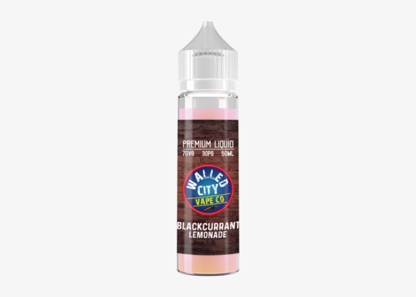 Blackcurrant Lemonade Walled City Short Fill 50ml E-liquid - Electronic Cigarette Aerosol And Liquid, transparent png #3682543