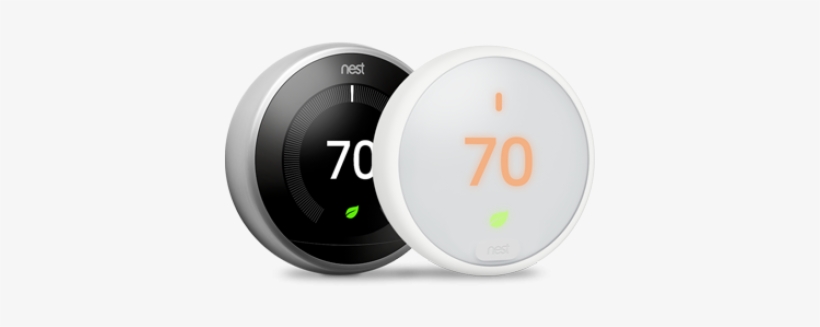 Nest Smart Thermostat - Nest Labs T3008us Nest Learning Thermostat, transparent png #3682730