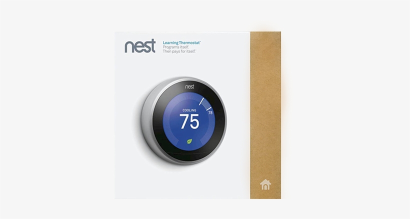 Nest Thermostat - Nest T3007ef Generation 3 Learning Thermostat, transparent png #3682749