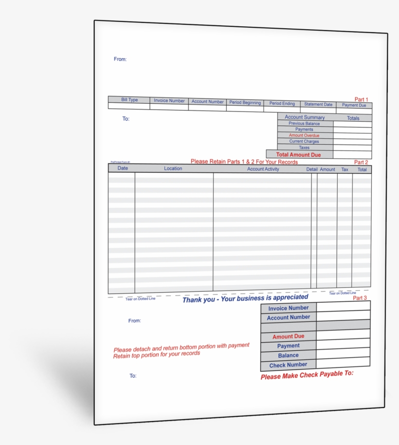 Invoice Form Adkad Technologies Inc Png Invoice With - Invoice, transparent png #3683738