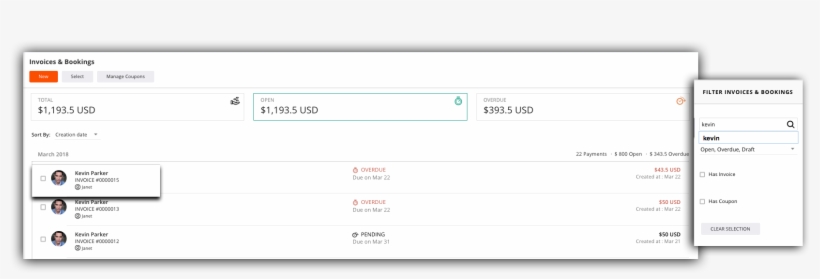 Invoices Dashboard 3 - Portable Network Graphics, transparent png #3683872