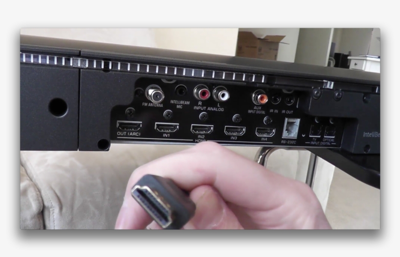 Hdmi Inputs - Connect Soundbar To Tv With Hdmi, transparent png #3684030