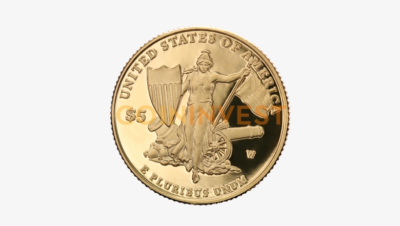 5 Dollar Medal Of Honor - Gold, transparent png #3684217