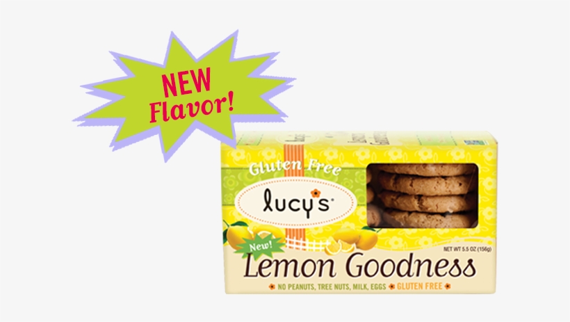 At Lucy's We Use The Very Best Ingredients, Including - Lucy's Lemon Goodness Cookies, 5.5 Oz, Yellow, transparent png #3684236