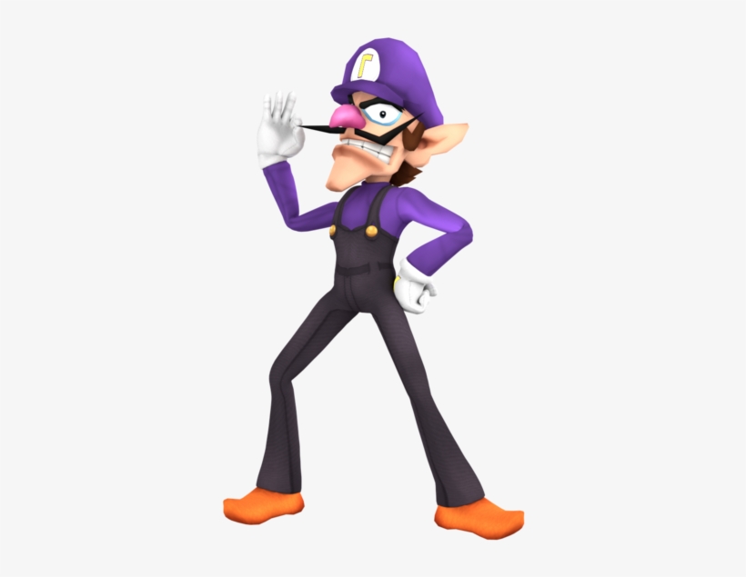 Png - Waluigi Smash Bros Render, transparent png #3685524