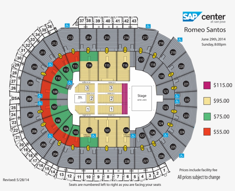 View Seating Chart - Queen Adam Lambert Tour 2017 Stage, transparent png #3685587