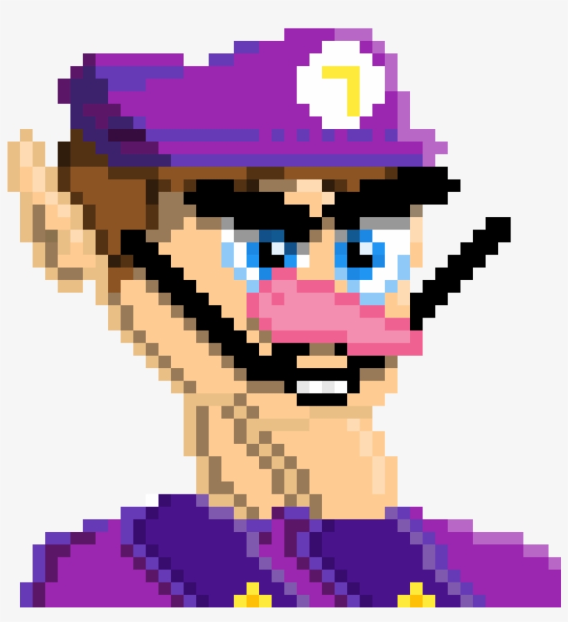 Waluigi - Cartoon, transparent png #3685615