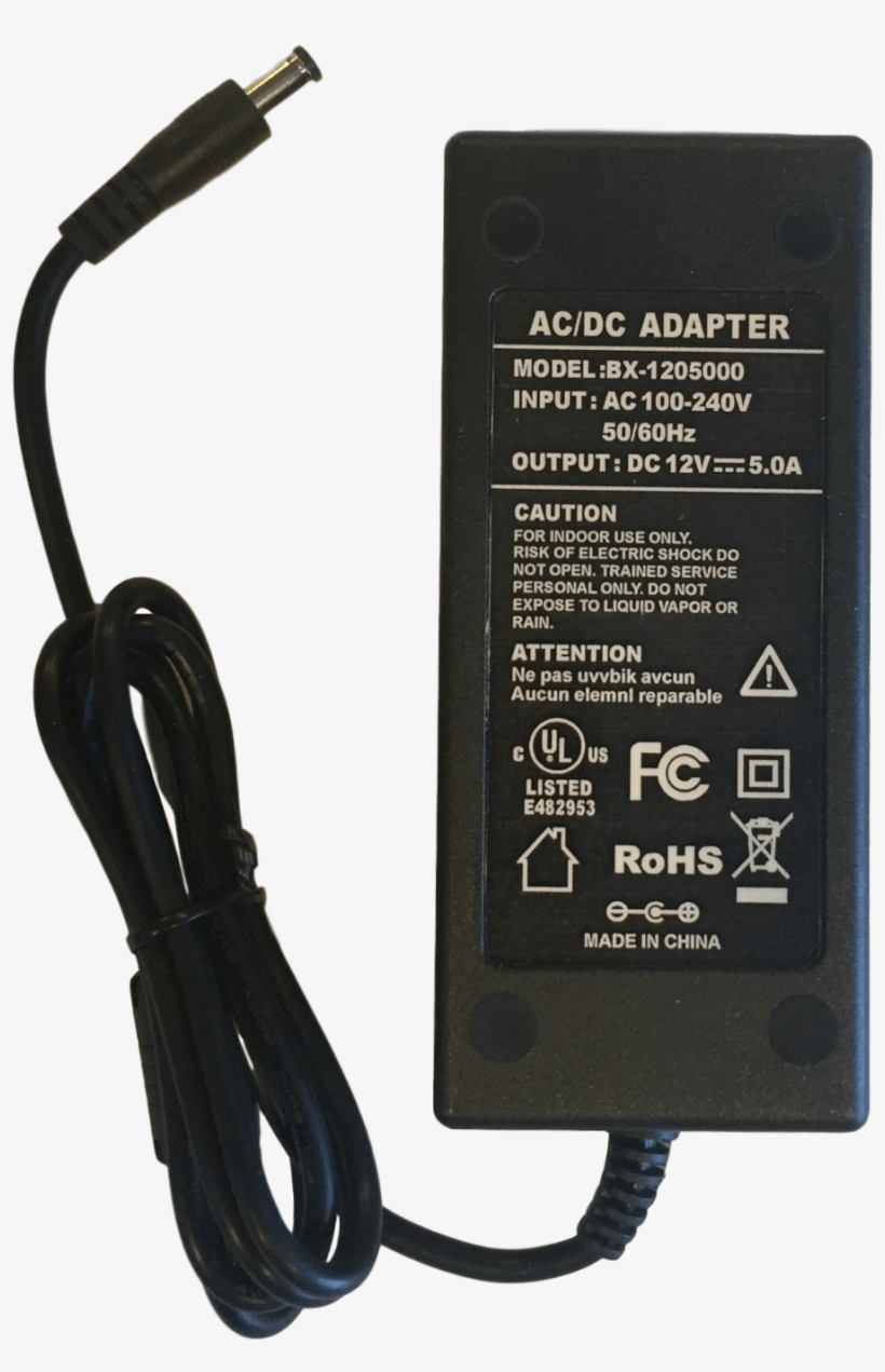 60 Watt, Power Supply, Transformer, Led Adapter - Led Strip Light, transparent png #3685882