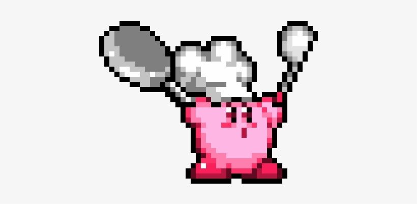 Chef Kirby - Chef Kirby Pixel Art, transparent png #3687774