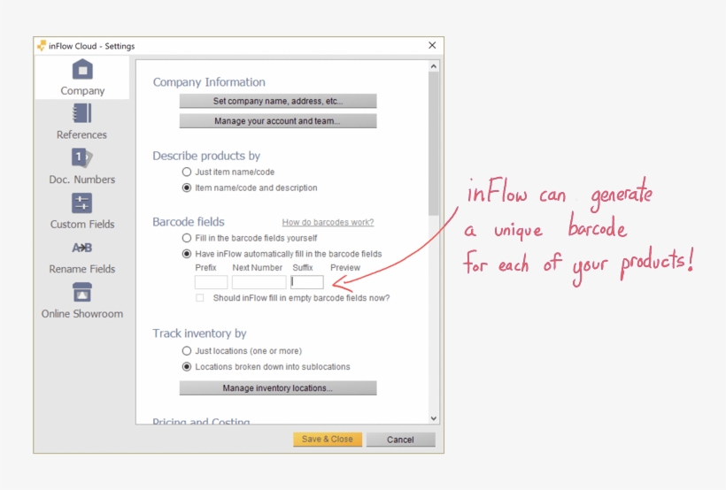 How To Create Barcodes Right Inside Of Inflow - Barcode, transparent png #3689061