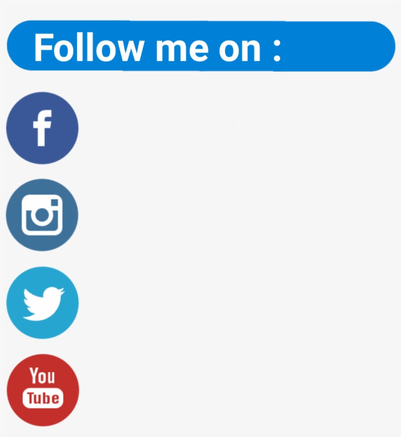 Followme Followmeon Follow Instagram Facebook Twitter - Instagram, transparent png #3690536