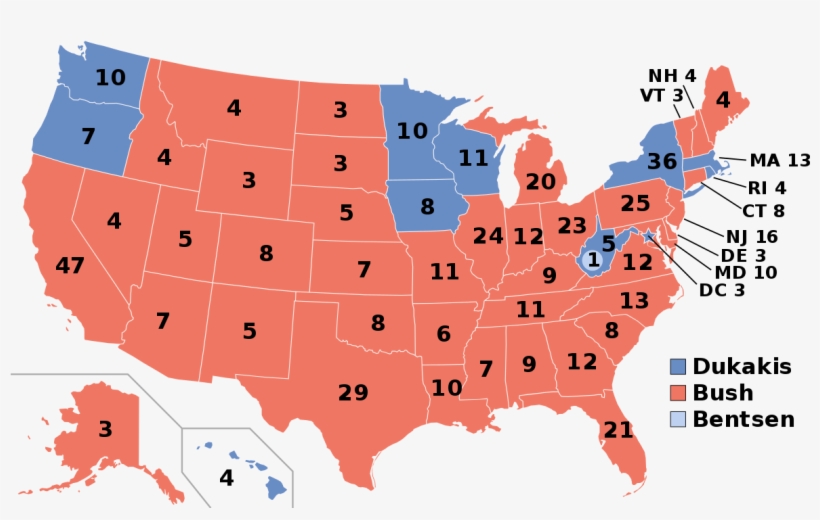 Elecciones Presidenciales De Estados Unidos De - Electoral College 2016, transparent png #3690616